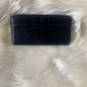 Coach Signature Black Wallet